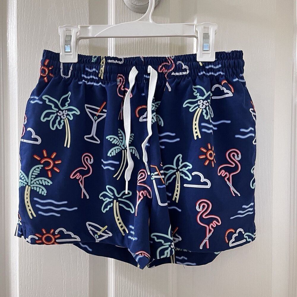 Chubbies The Neon Lights Classic Swim Trunks 4" Inseam Mesh Liner Men's Small